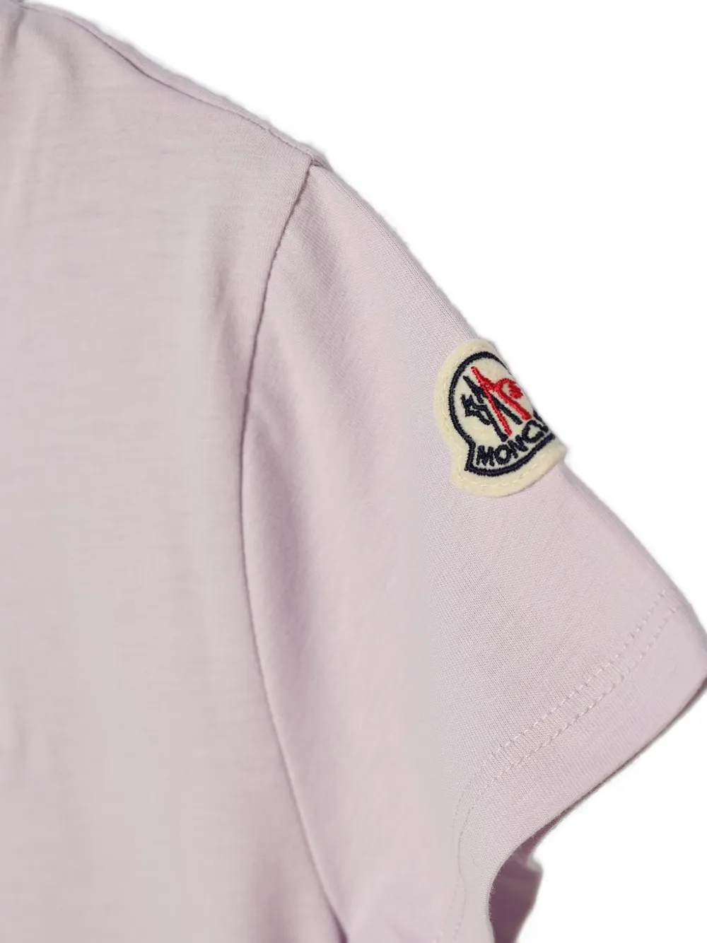 Moncler Enfant logo-embroidered T-shirt Roze