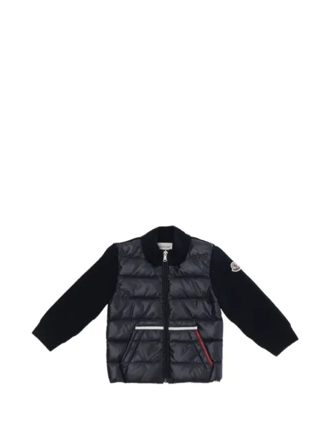 Moncler Enfant quilted zip-up cardigan