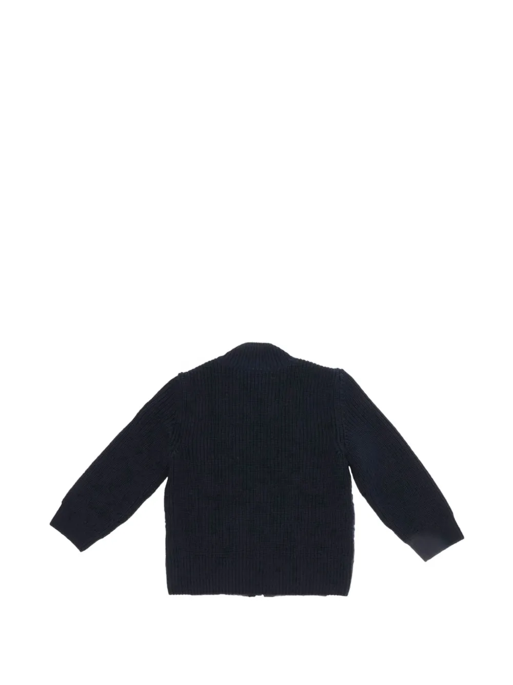 Moncler Enfant quilted zip-up cardigan Blauw