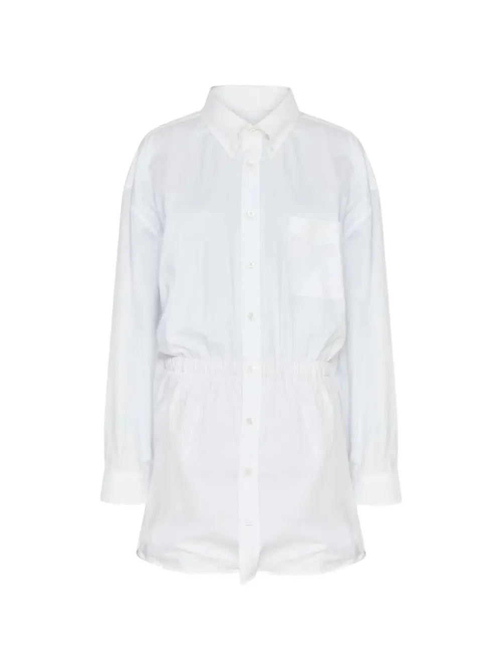 Maison Margiela elasticated-waist jumpsuit - Weiß