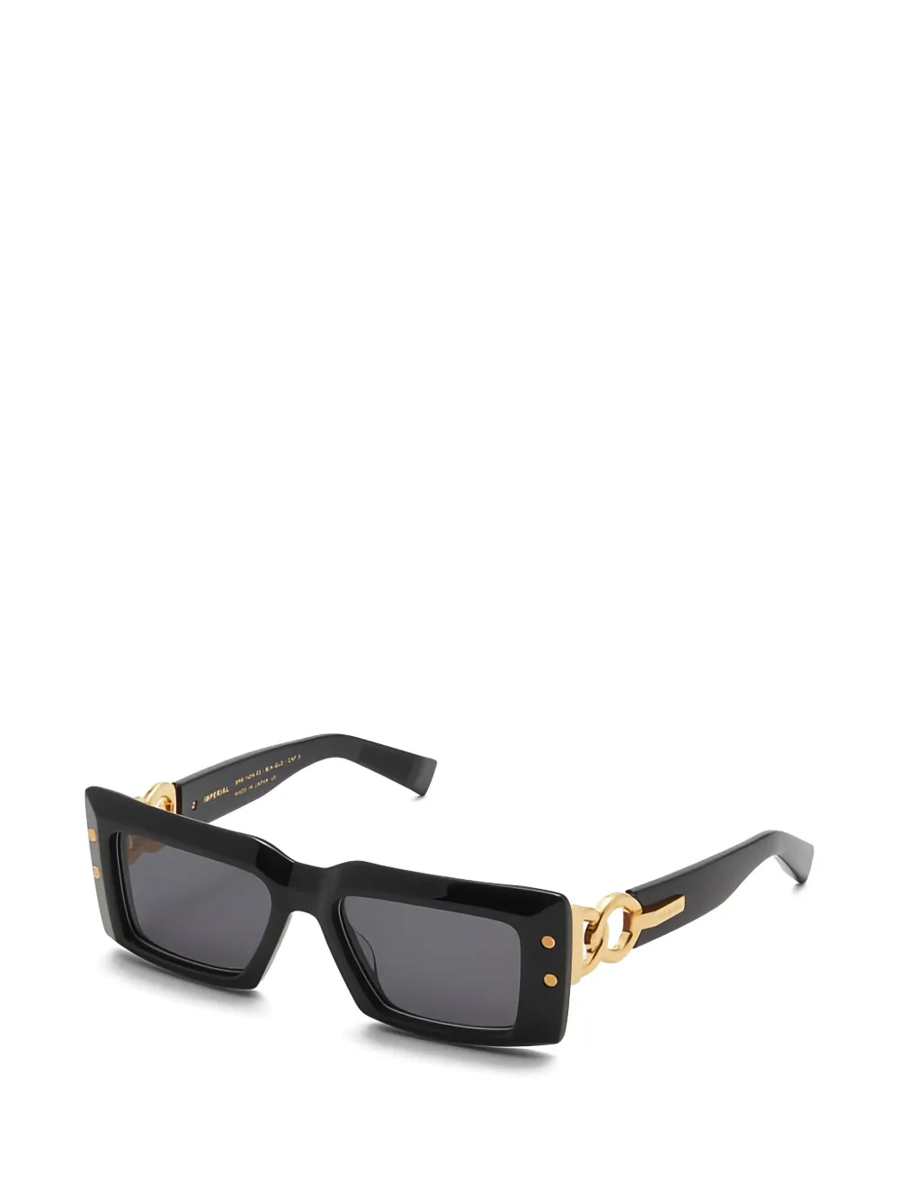 Balmain Imperial rectangle-frame sunglasses Zwart