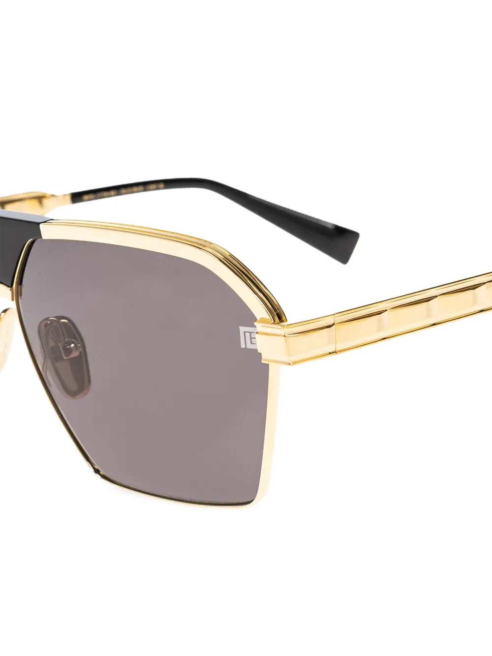 Balmain Eyewear Sergeant geometric-frame sunglasses Goud