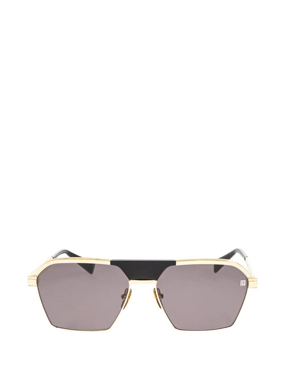 Balmain Eyewear Sergeant geometric-frame sunglasses Goud