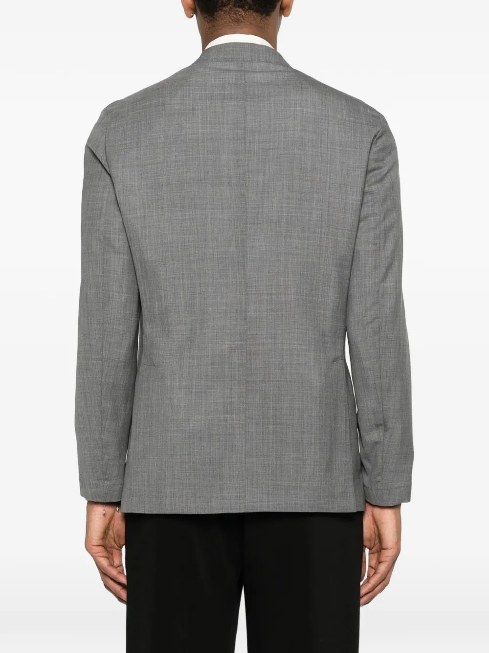 Sartoria Latorre notched-lapel wool blazer Grijs