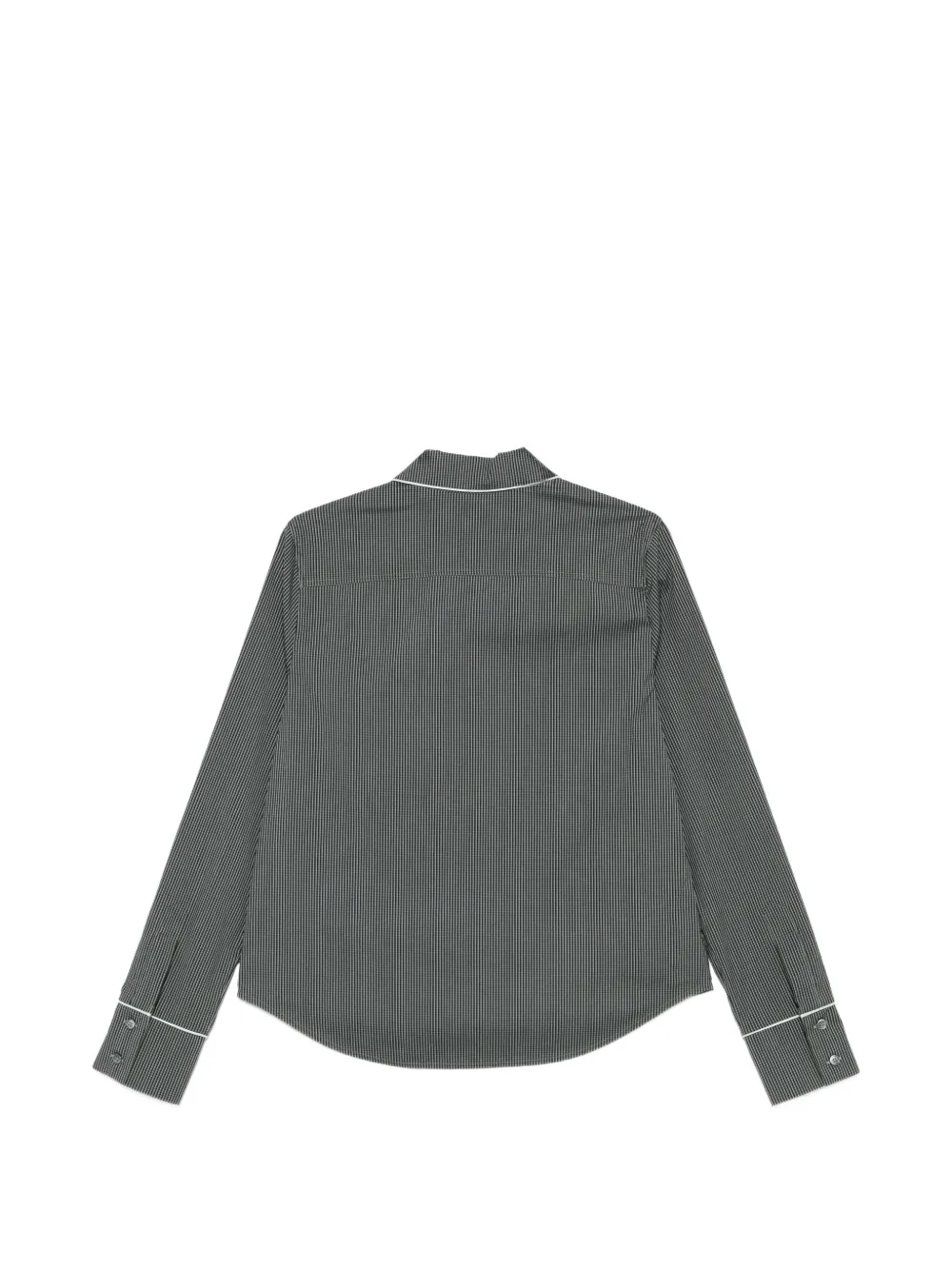 Tela check piped jacket Zwart