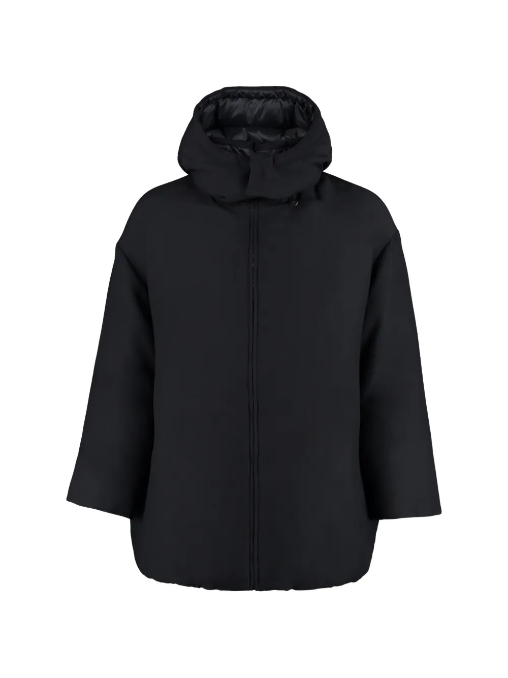 Valentino Garavani reversible hooded puffer jacket Zwart