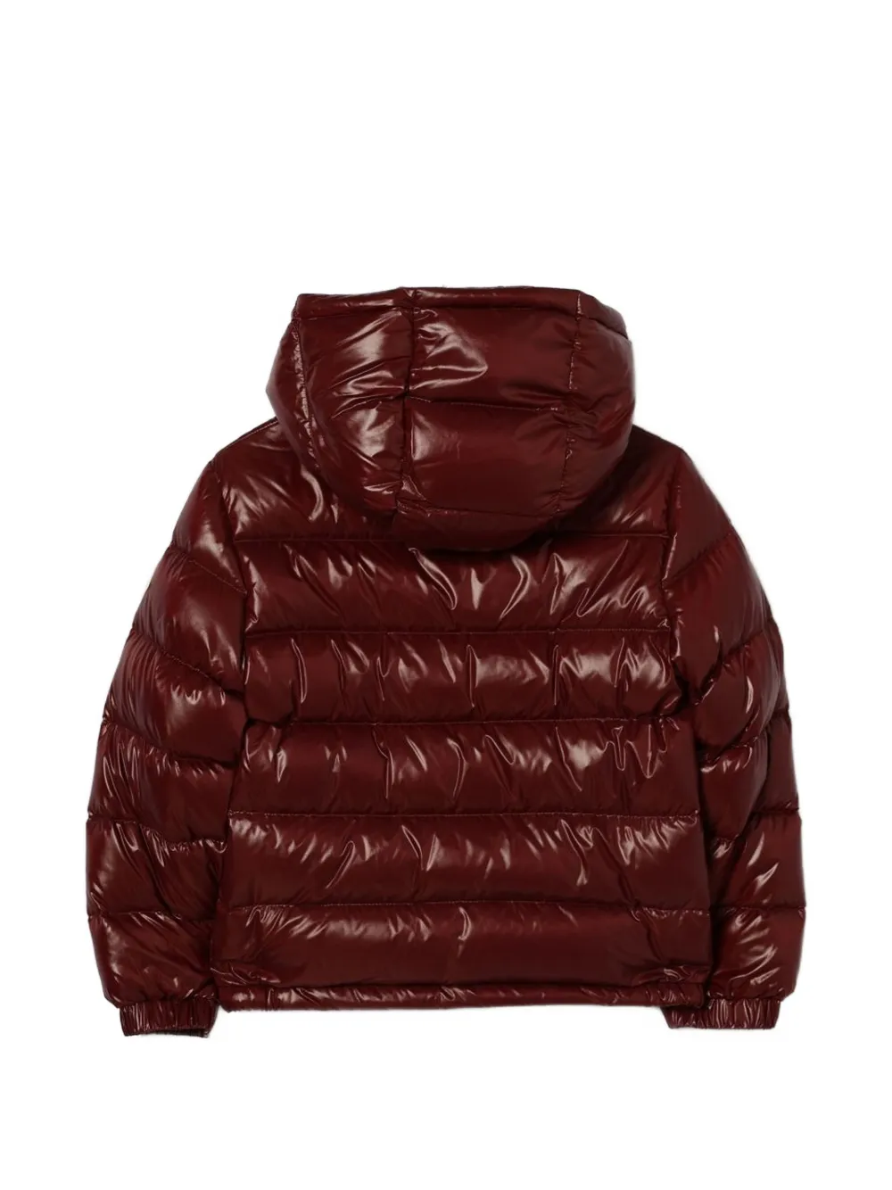 Moncler Enfant quilted hooded jacket Rood