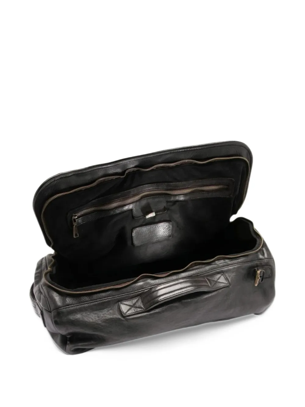Officine Creative Helmet 052 leather backpack Zwart