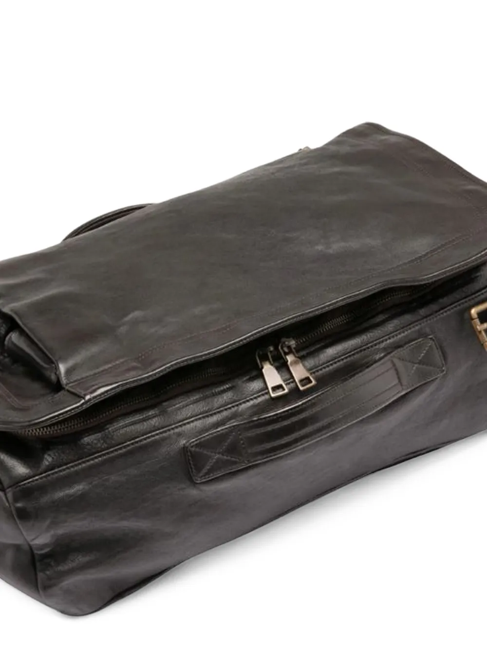 Officine Creative Helmet 052 leather backpack Zwart