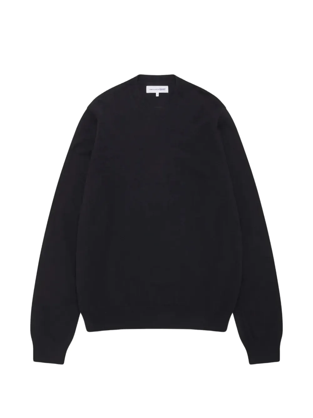 Comme Des Garçons Shirt round-neck lambswool sweater Blauw