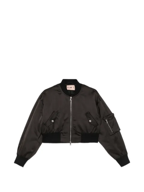 Plan C zip-fastening bomber jacket