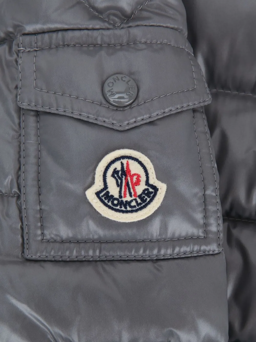 Moncler Enfant Maya quilted jacket Grijs