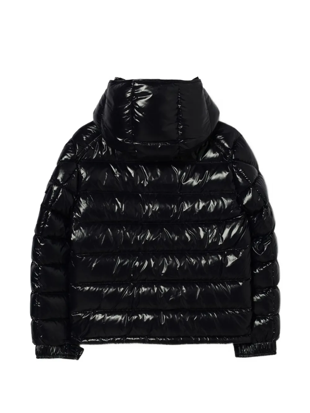 Moncler Enfant Maya quilted hooded jacket Blauw