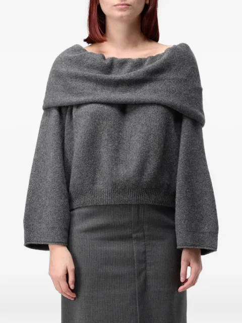 Ter Et Bantine off-shoulder ribbed-trim sweater
