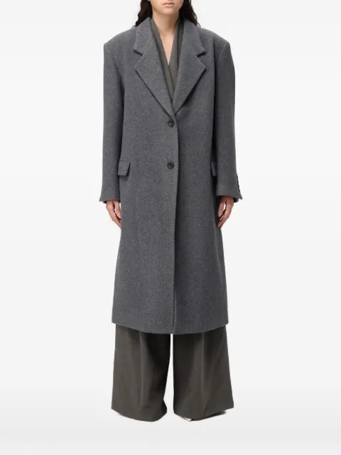 Eleh single-breasted notched-lapels oversized coat