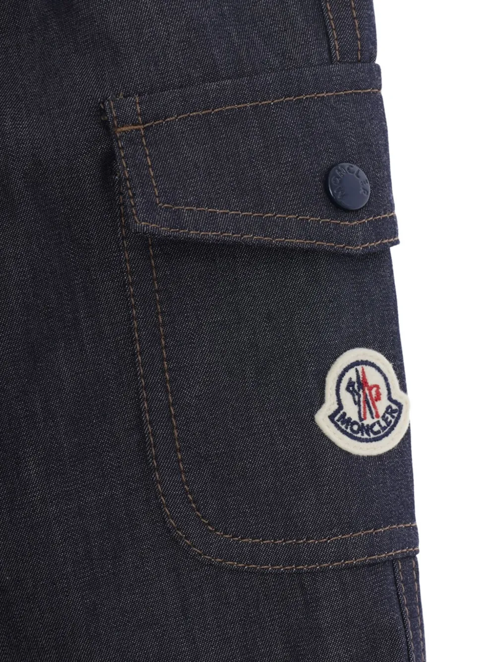 Moncler Enfant elasticated-waist cargo pants Blauw