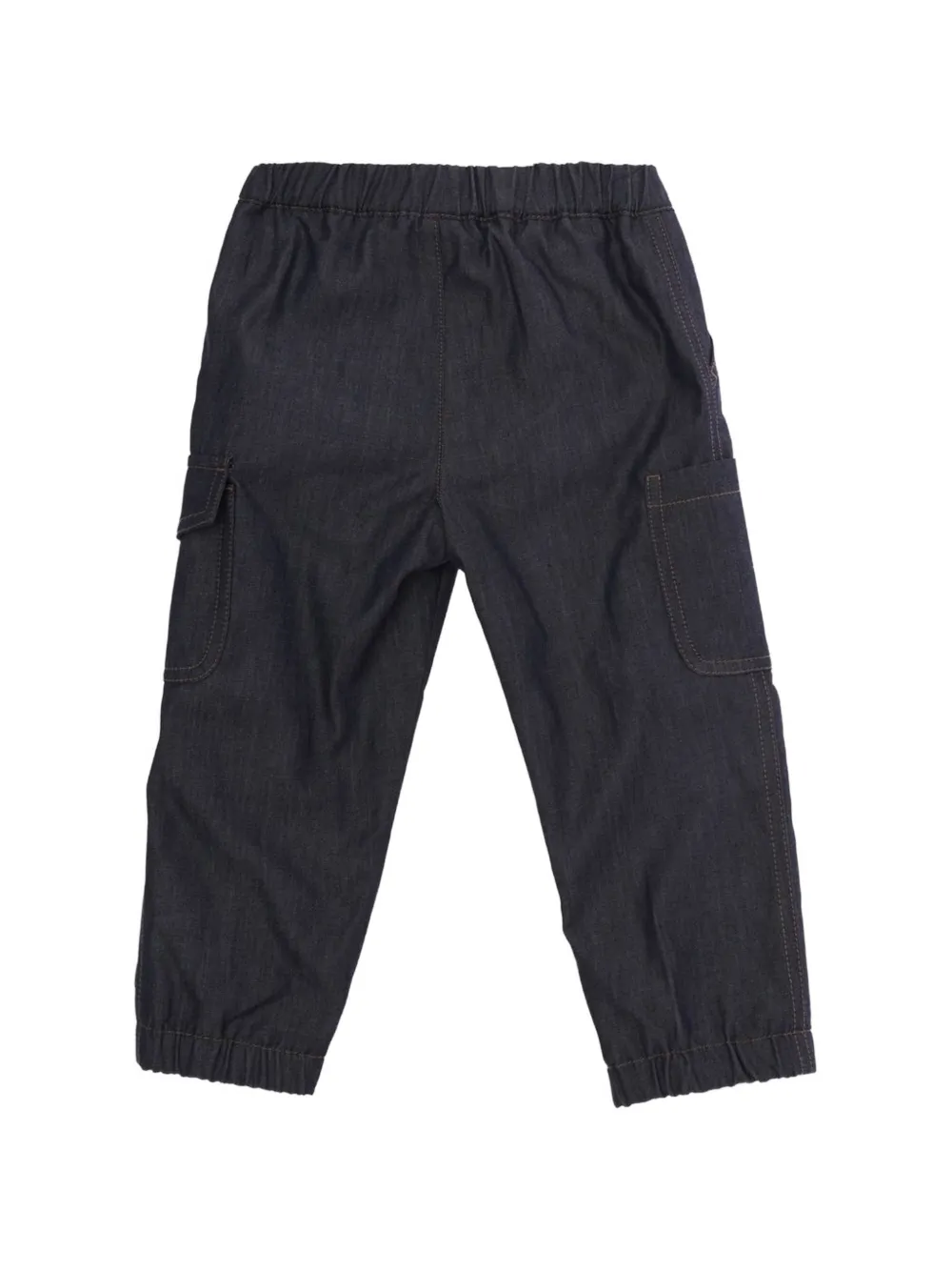 Moncler Enfant elasticated-waist cargo pants Blauw