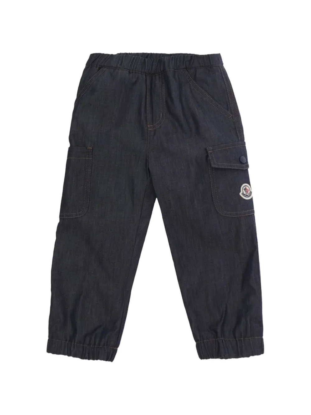 Moncler Enfant elasticated-waist cargo pants Blauw