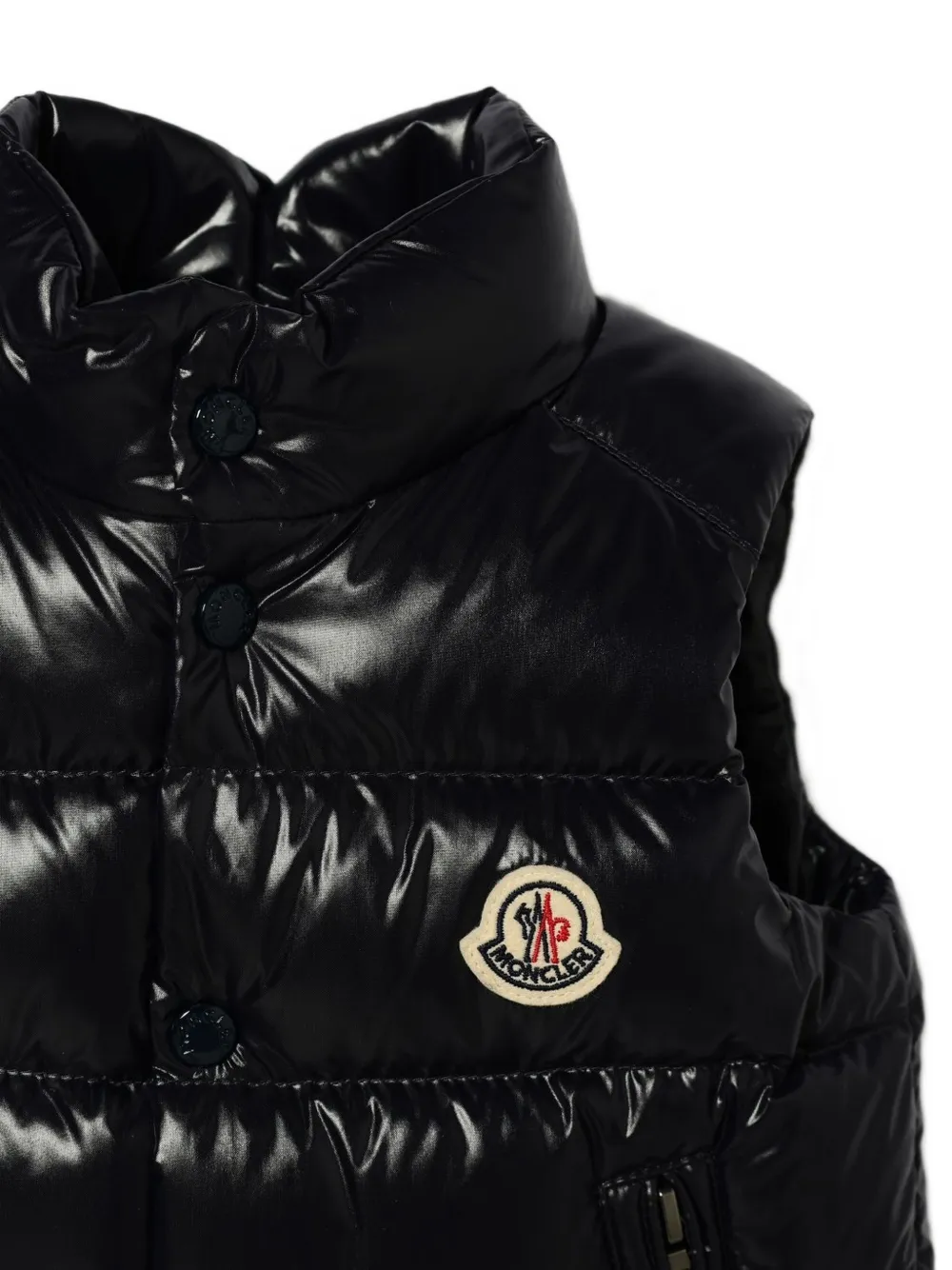 Moncler Enfant Bernard quilted gilet Blauw