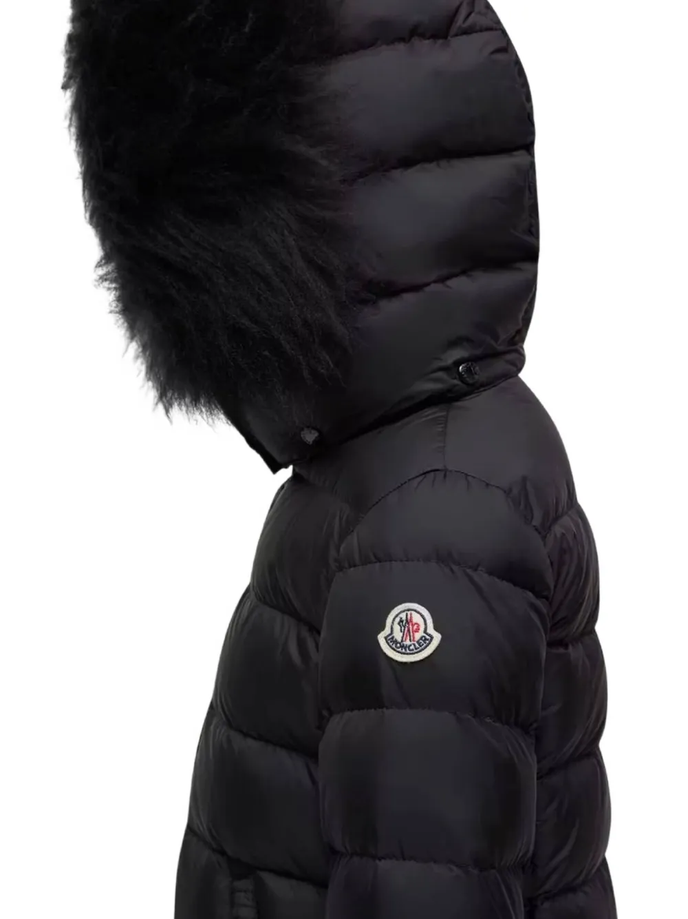 Moncler Enfant Abelle hooded coat Zwart