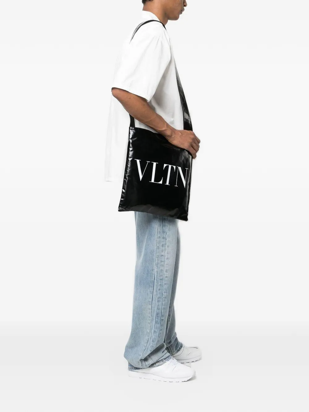 Valentino Garavani VLTN logo-print tote bag Zwart
