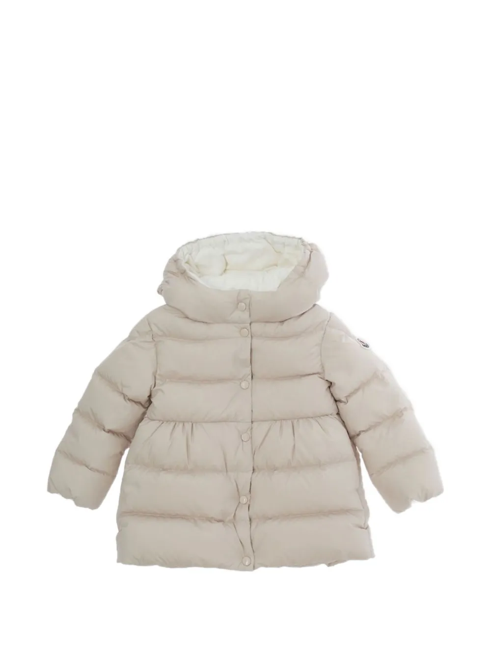 Moncler Enfant Charlotte hooded coat Beige