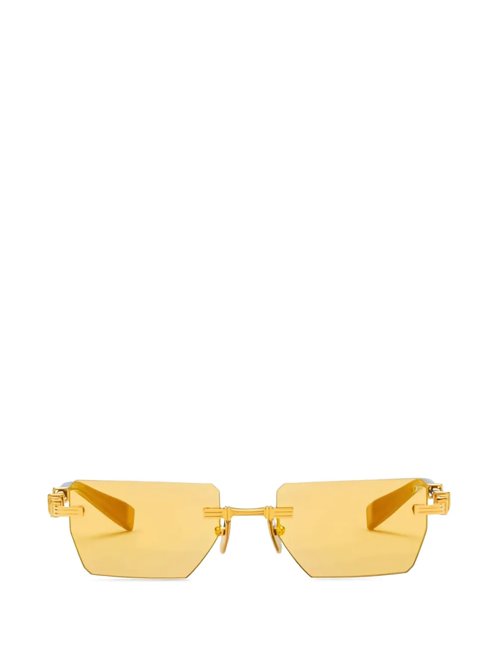 Balmain Eyewear Pierre geometric-frame sunglasses Goud