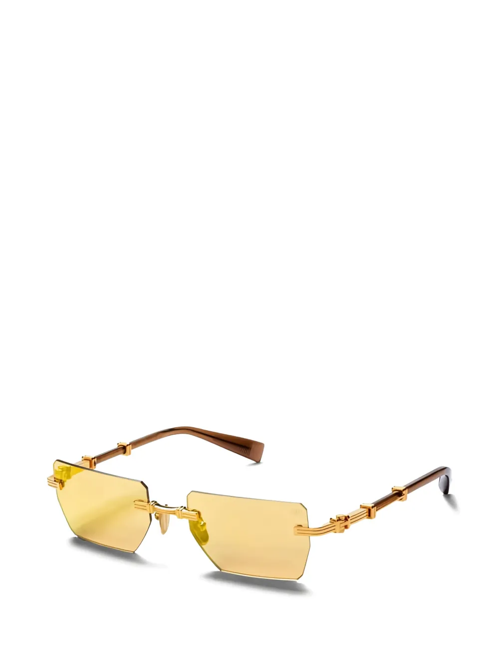 Balmain Eyewear Pierre geometric-frame sunglasses Goud