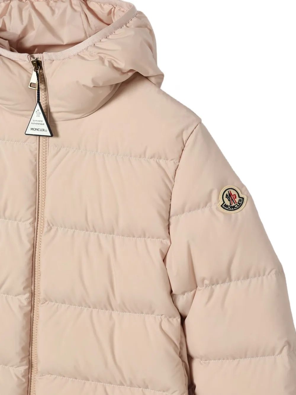 Moncler Enfant Beulah quilted hooded jacket Roze