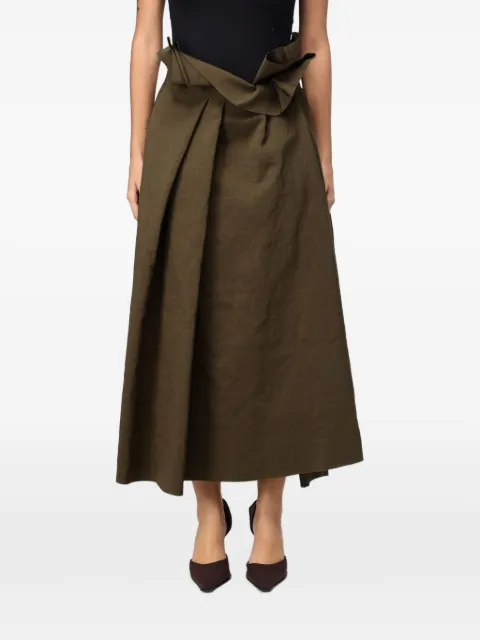 Ter Et Bantine pleated high-waist maxi skirt
