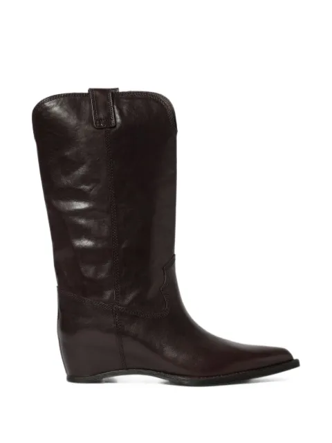 Paloma Barceló Gale pointed-toe leather boots