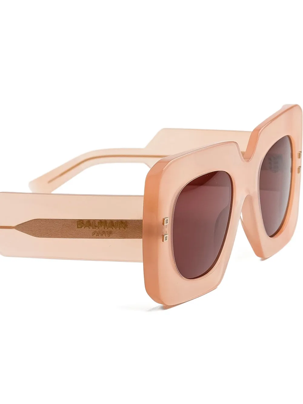 Balmain B-Bold square-frame sunglasses Beige