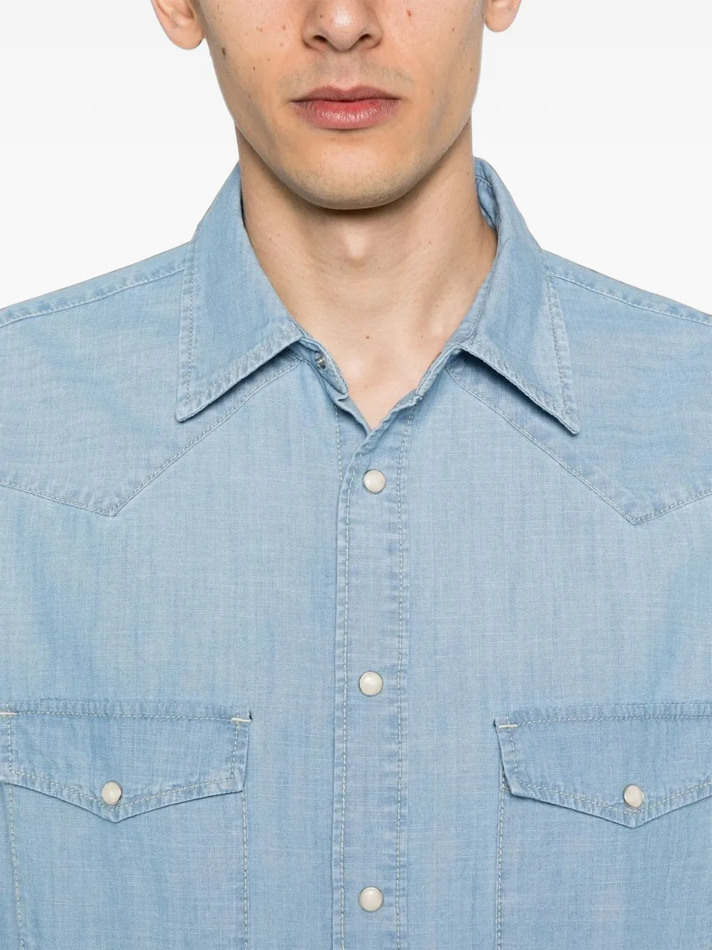 Jacob Cohën Western denim overhemd Blauw