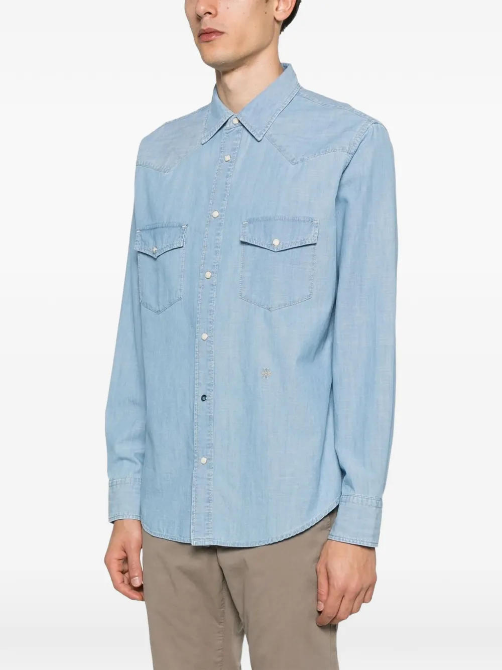 Jacob Cohën Western denim overhemd Blauw