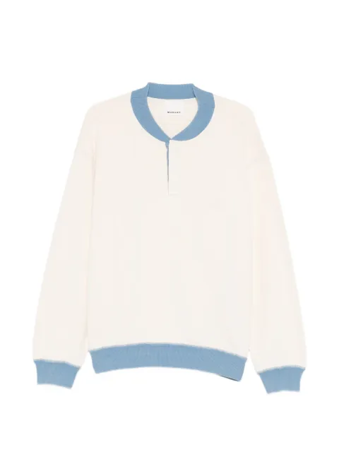 ISABEL MARANT Mathias ribbed-trim sweatshirt
