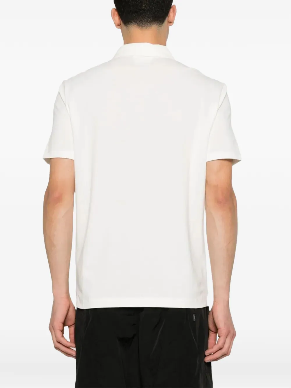 C.P. Company logo-patch polo shirt Wit