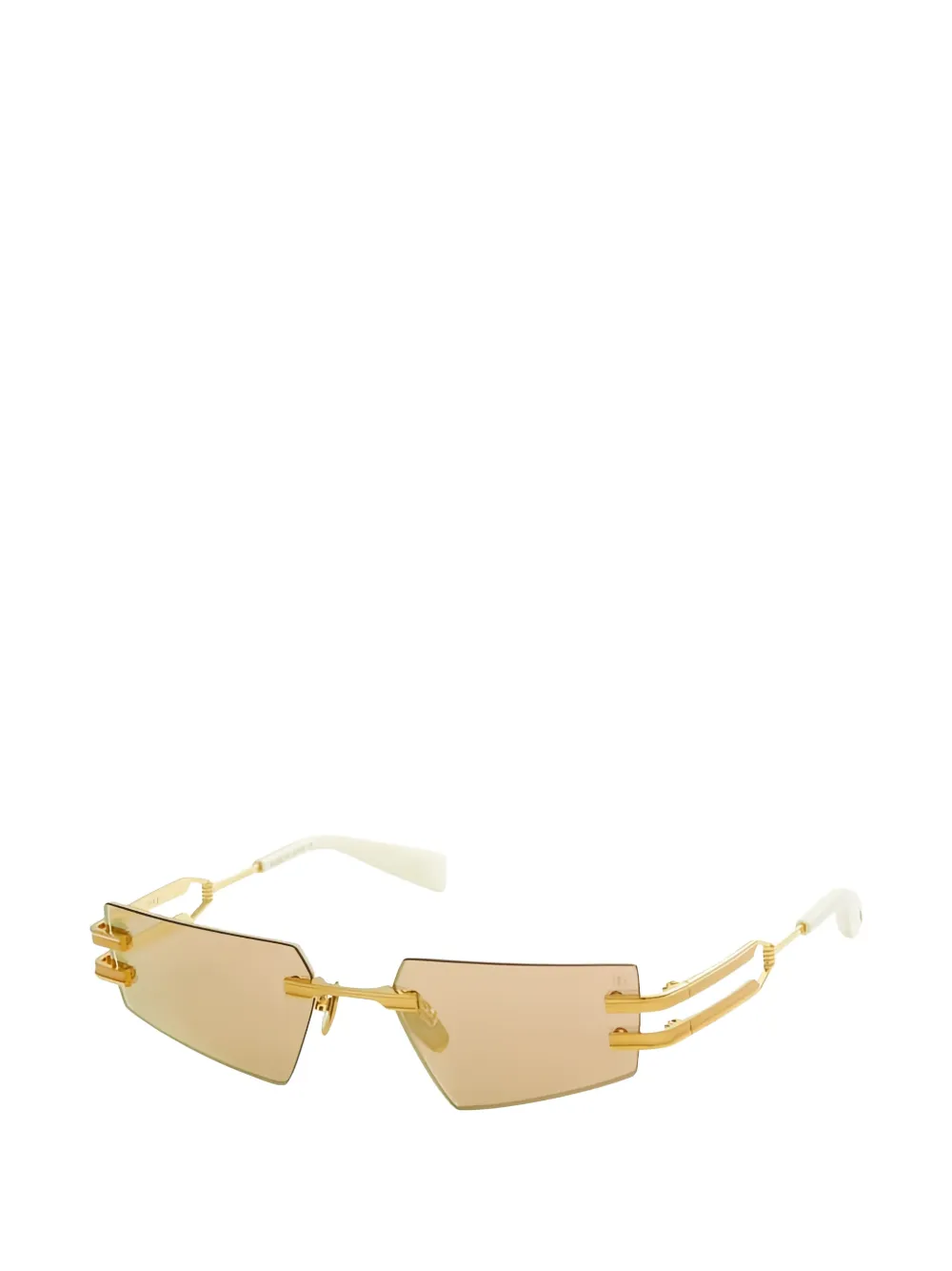 Balmain Eyewear Fixe geometric-frame sunglasses Goud