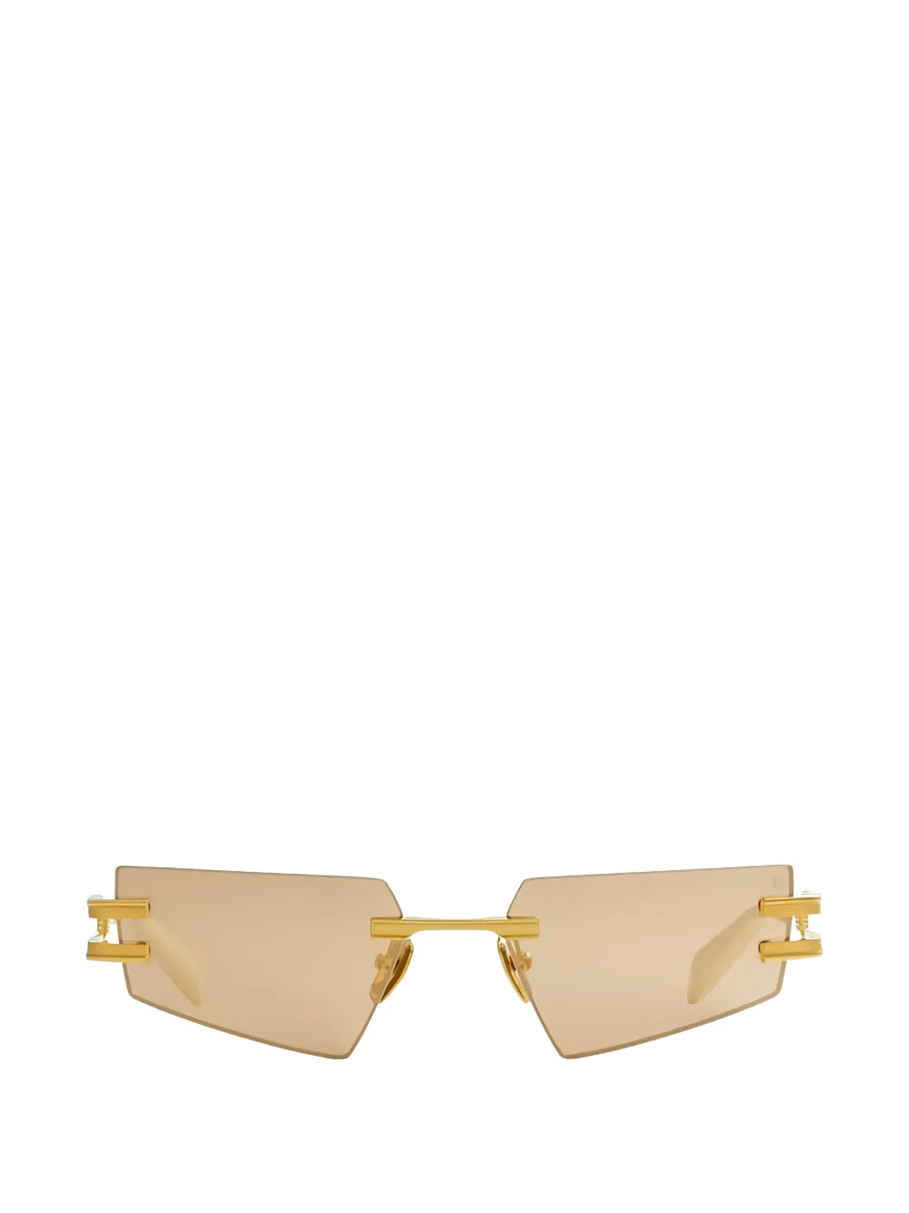 Balmain Eyewear Fixe geometric-frame sunglasses Goud