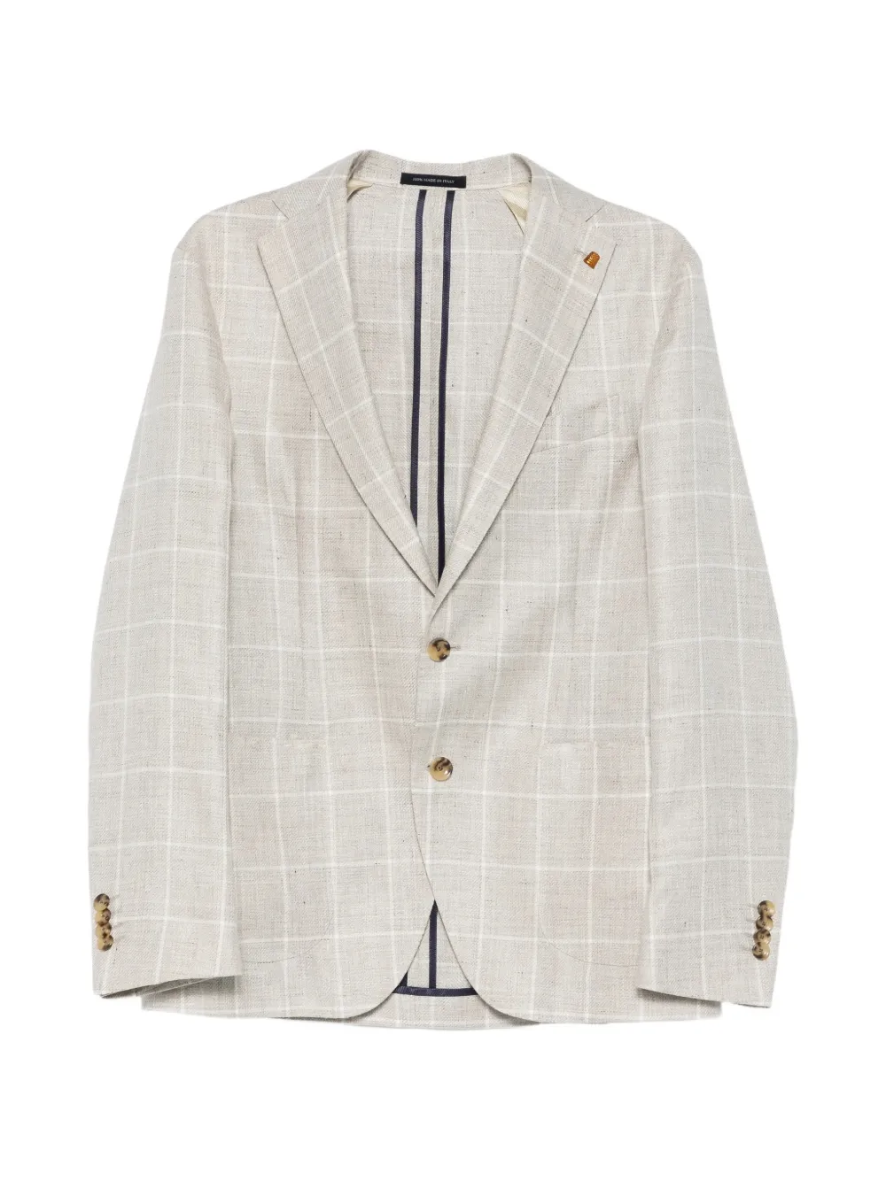 Sartoria Latorre check-pattern blazer - Tons neutres Sartoria Latorre check-pattern blazer - Tons neutres