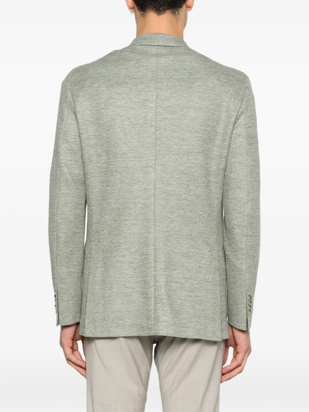 Sartoria Latorre textured-finish single-breasted blazer Groen