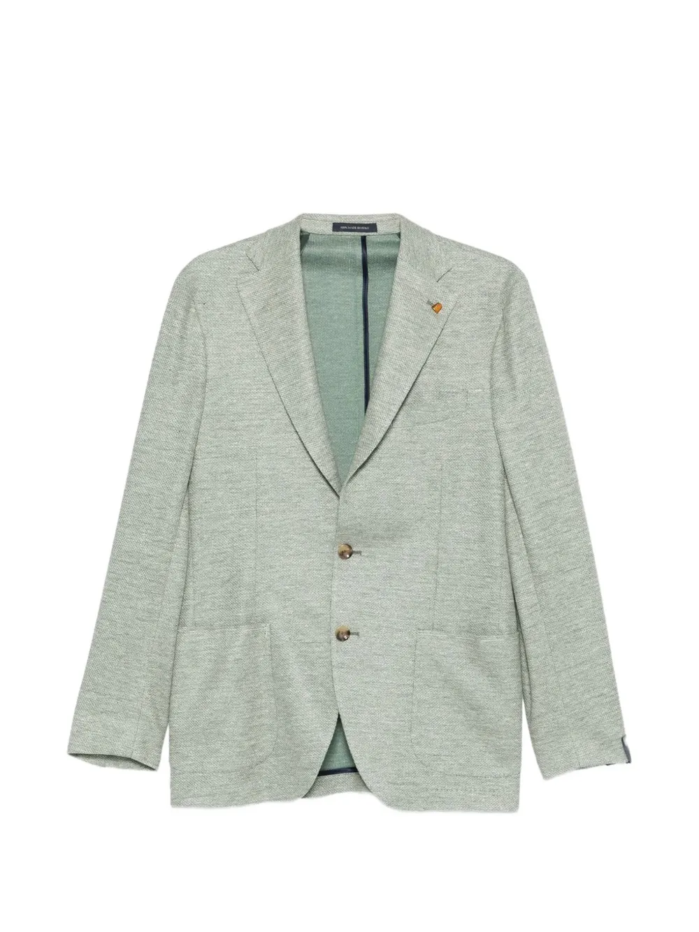 Sartoria Latorre textured-finish single-breasted blazer - Vert Sartoria Latorre textured-finish single-breasted blazer - Vert