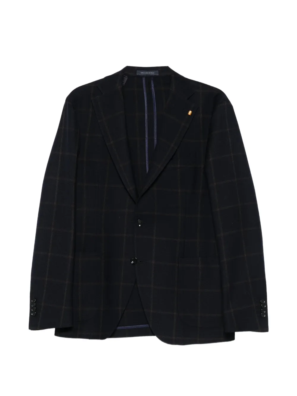 Sartoria Latorre check-pattern wool blazer - Bleu Sartoria Latorre check-pattern wool blazer - Bleu