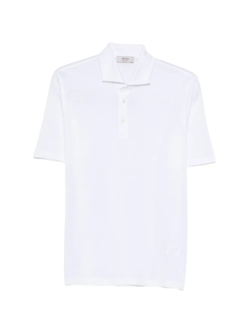 Ferrante short-sleeve cotton polo shirt - Bianco