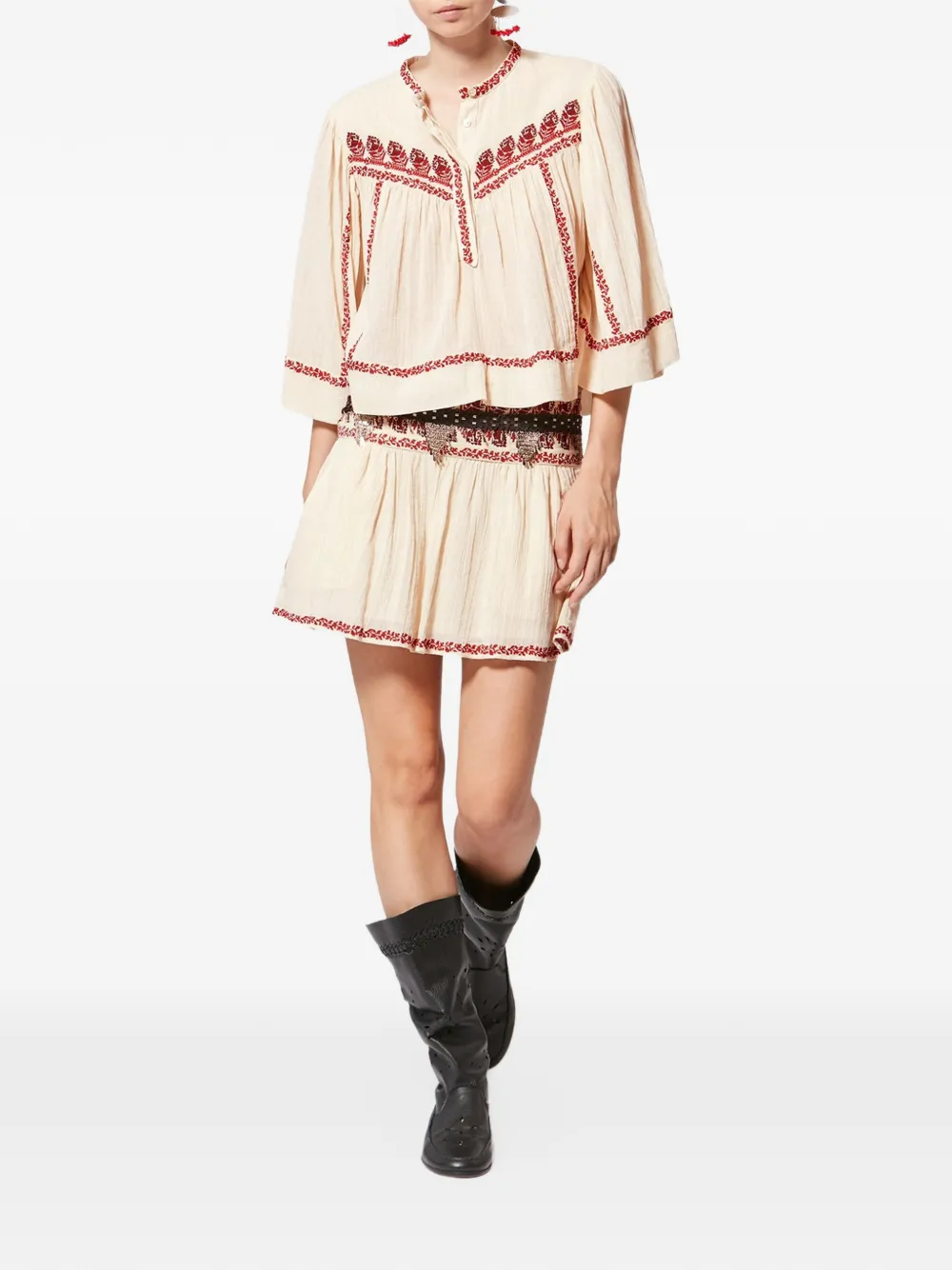 ISABEL MARANT Picadilia skirt Beige