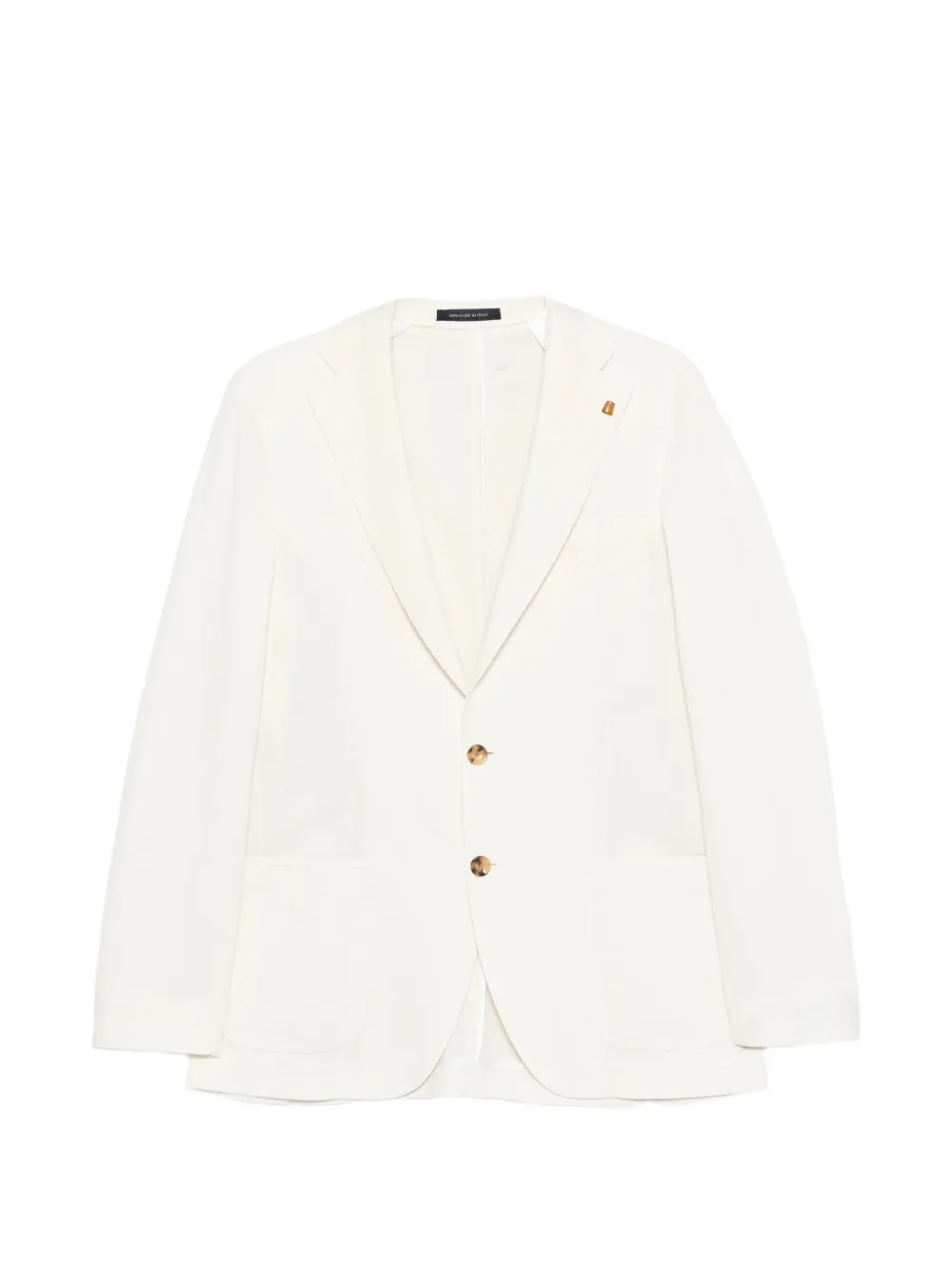 Sartoria Latorre single-breasted cotton blazer - Blanc Sartoria Latorre single-breasted cotton blazer - Blanc