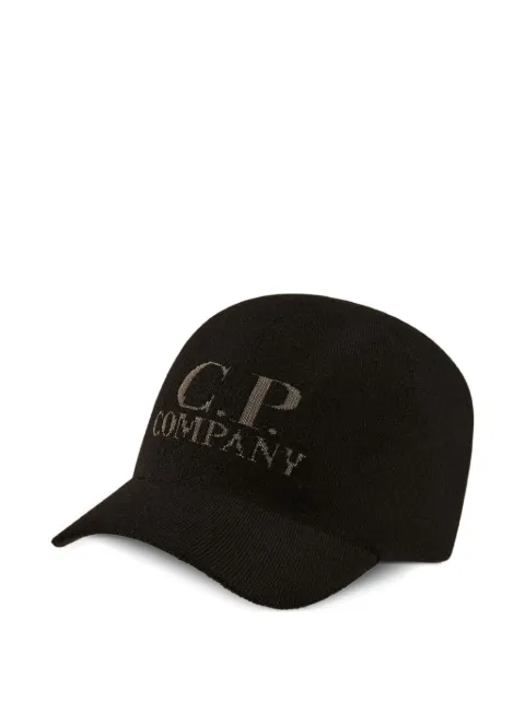 C.P. Company logo-knit merino cap