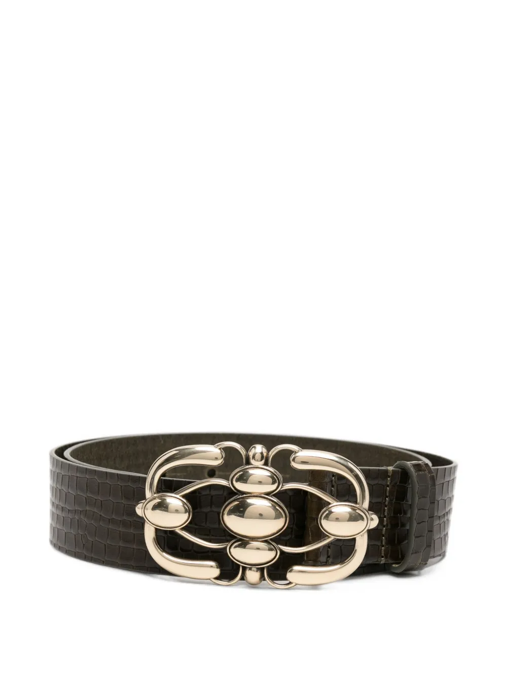 ISABEL MARANT Mirko leather belt - Marrone