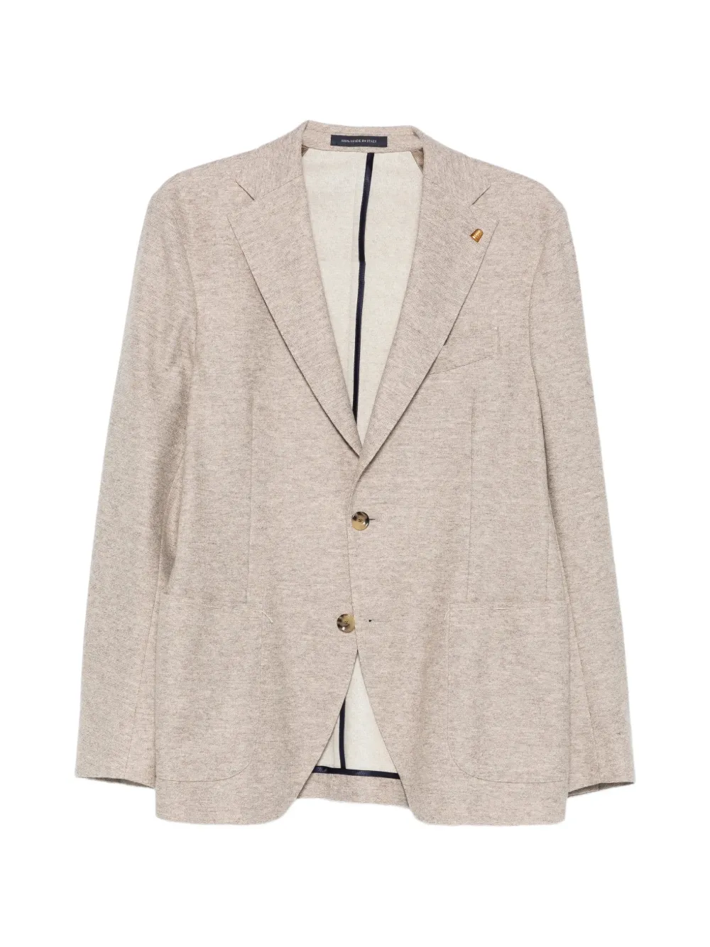 Sartoria Latorre notch-lapel single-breasted blazer - Tons neutres Sartoria Latorre notch-lapel single-breasted blazer - Tons neutres