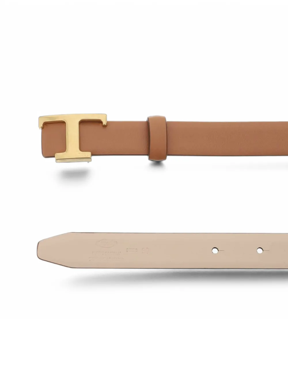 Tod's T Timeless reversible belt in leather Bruin