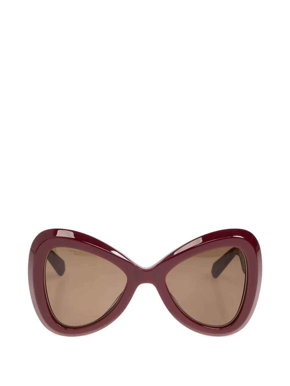 Valentino Garavani V-Gold-III geometric-frame sunglasses - Rosso
